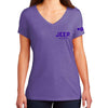 Ladies Jeep® Life Purple Tone Triblend V-neck