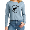 Ladies Midi Ford Bronco Circle Longsleeve - Flint Blue Heather