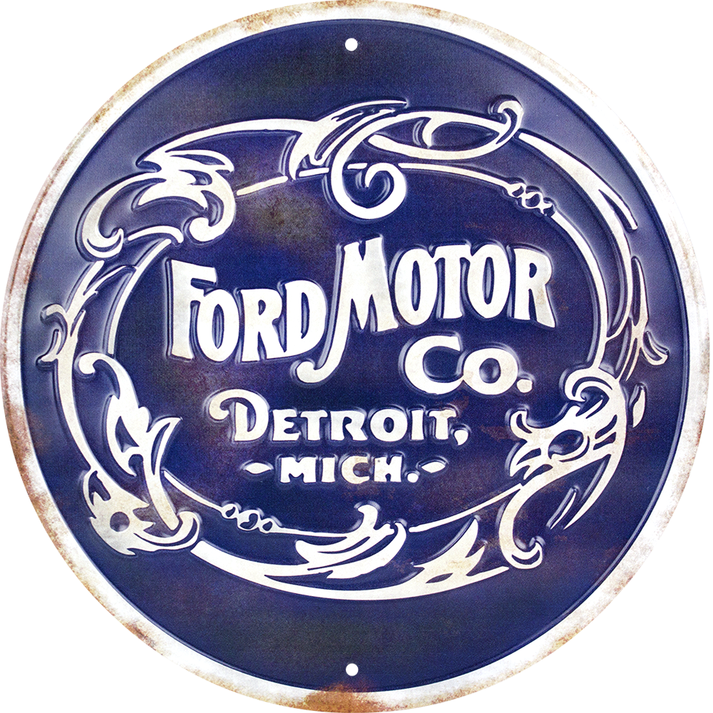 Metal Sign - Ford Motor Company Vintage Logo