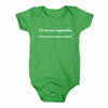 Baby Onesie - I'll eat my veggies if they are from Eastern Market-Onesies-Detroit Shirt Company