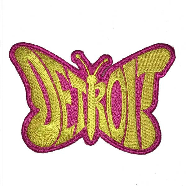 Patch - Detroit Yellow Butterfly-Patches-Detroit Shirt Company