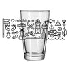 Pint Glass - Michigan Icons-Glassware-Detroit Shirt Company