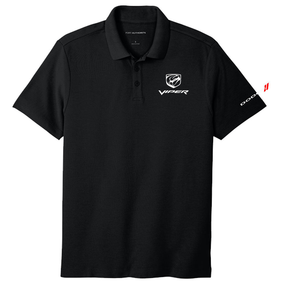 Mens Dodge Viper Stryker Polo Shirt - Black