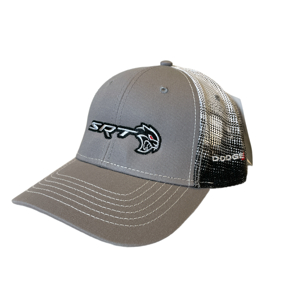 Hat - Dodge SRT Hellcat Redeye Gravel SnapBack Trucker - Black/Grey/White