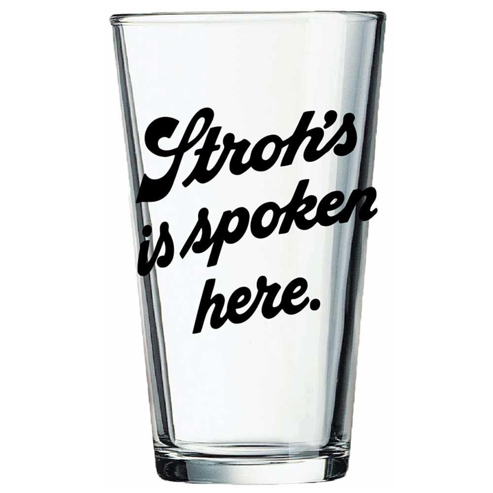 Pint Glass - Stroh's Lion