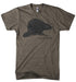 Mens Detroit Triblend Big Beaver T-shirt (Brown) | Detroit Shirt Co.