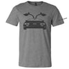 Mens DeLorean Wings - Triblend Grey