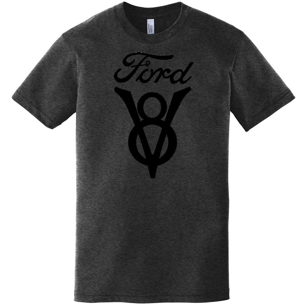 Mens Ford V8 Vintage - Heather Black