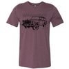 Mens Jeep® Wagoneer - LDD Series - Triblend Burgundy T-Shirt