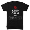 Mens Dodge SRT Hellcat Keep Calm and Burnout T-shirt (Black) | Detroit Shirt Co.