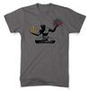 Mens Peace Love Detroit T-shirt - Charcoal