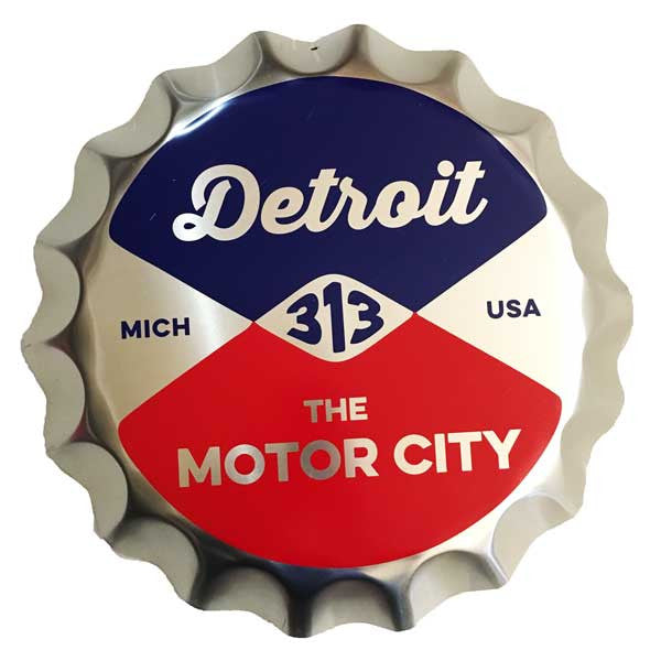 Sign - Reel Bottle Cap-Sign-Detroit Shirt Company