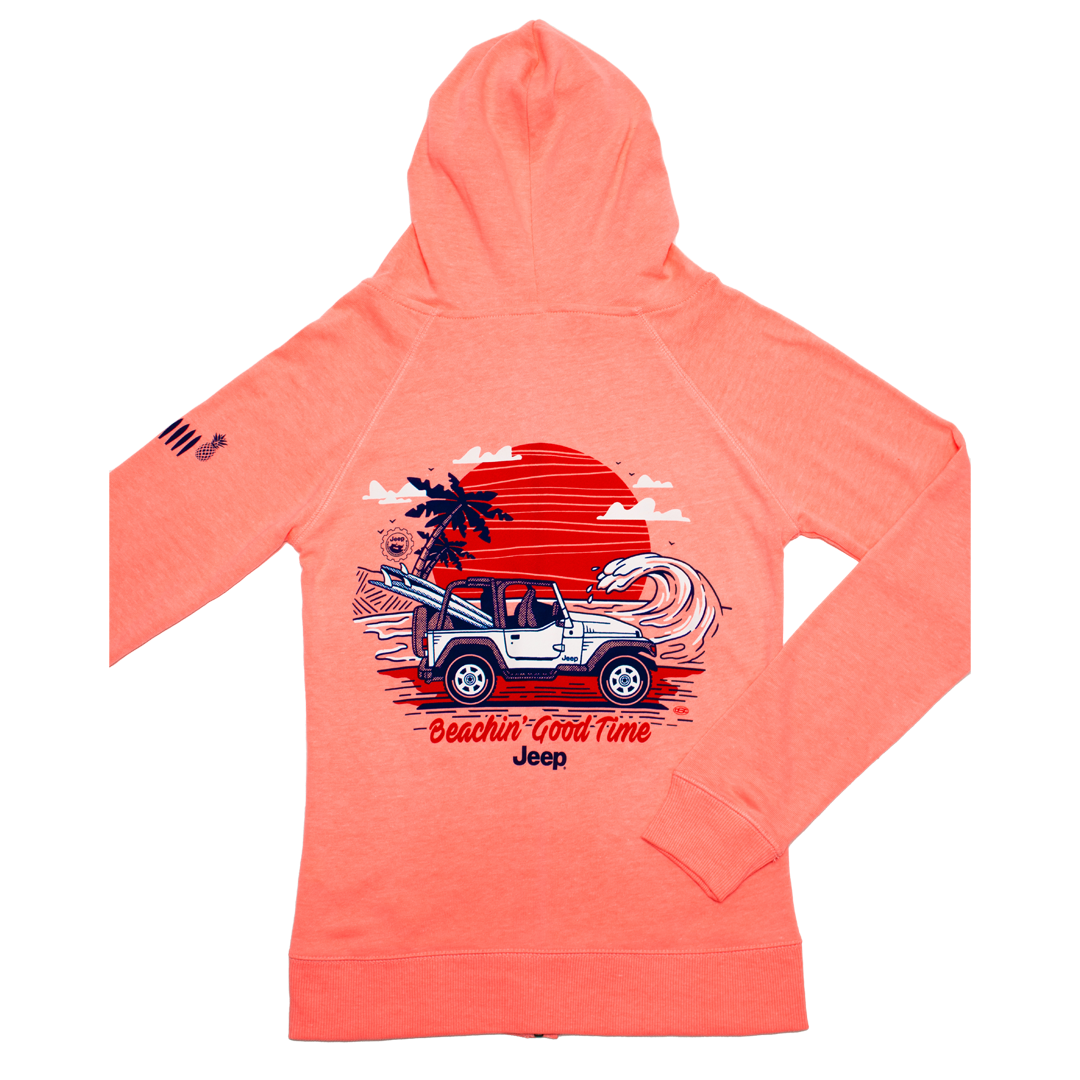 Ladies Jeep® Beachin' Good Time Zip-Hoodie