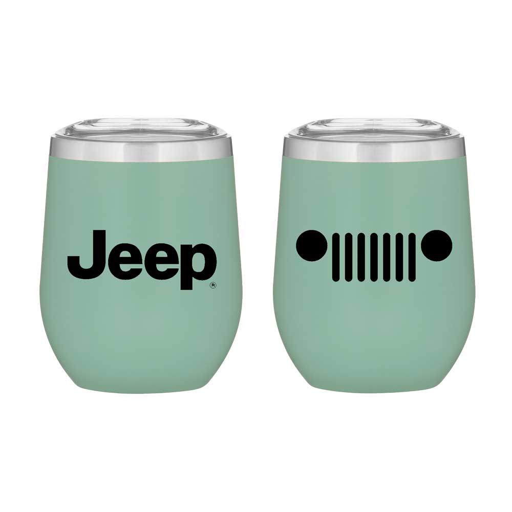 Jeep Insulated Wine Tumbler - Green Tea Matte