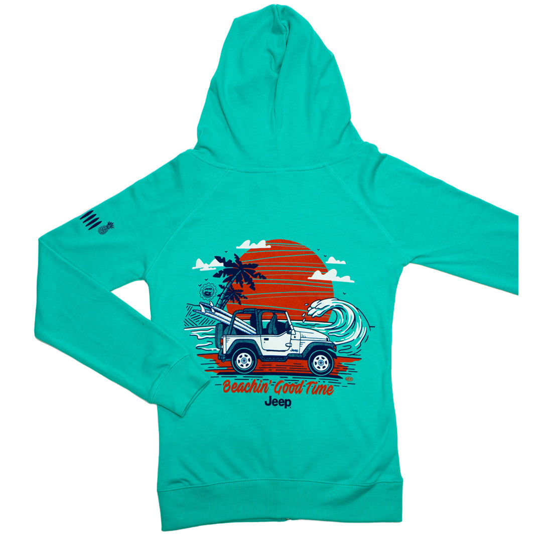 Ladies Jeep® Beachin' Good Time Zip-Hoodie